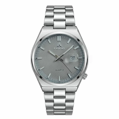 Silver-white gray dial