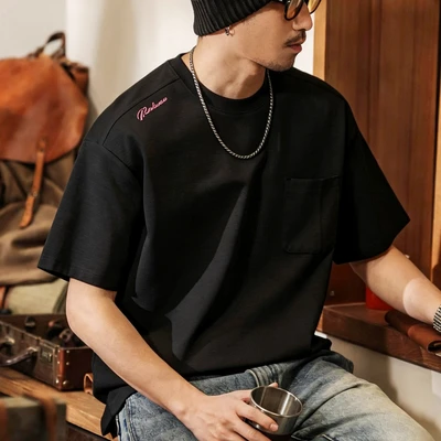 Black [heavyweight slub cotton]