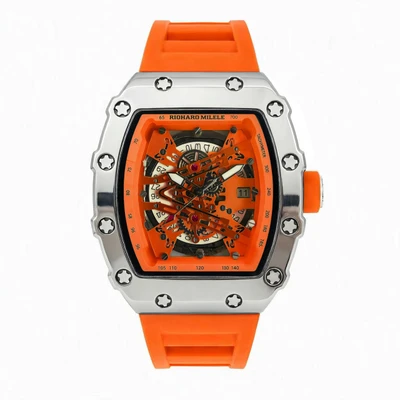 White case, orange strap ~ Model No. 8