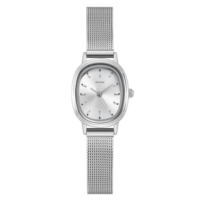 Oval silver surface
