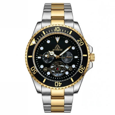Two-tone black dial