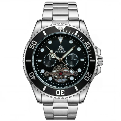 White case, black dial