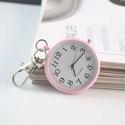 Quartz hanging watch pink