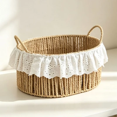 Handheld lace large size 37*32*20CM