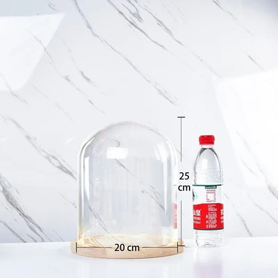 20*25 glass cover wood base