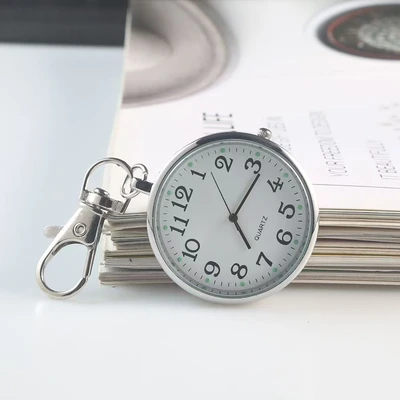 Quartz hanging watch silver