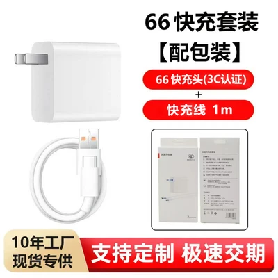 66 fast charging head + fast charging cable 1m