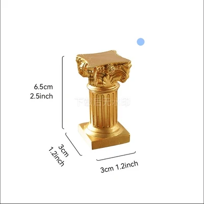 6.5cm roman column small gold