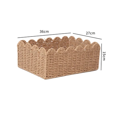 Wave lace basket large size 36*27*15cm