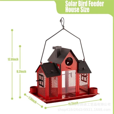 Red swing birdhouse