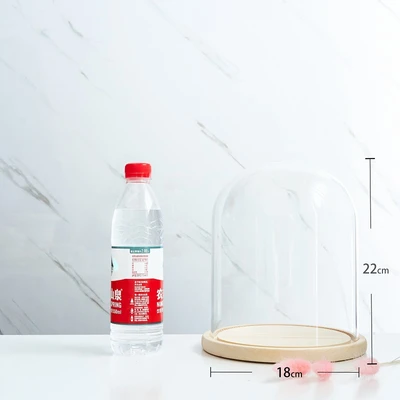 18*22 glass cover wood base