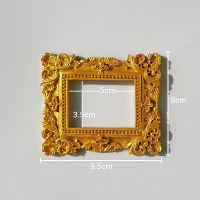 D style gold mini photo frame