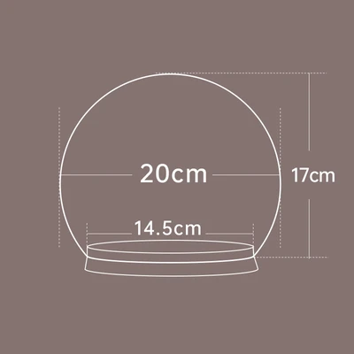 Spherical 20cm cork base