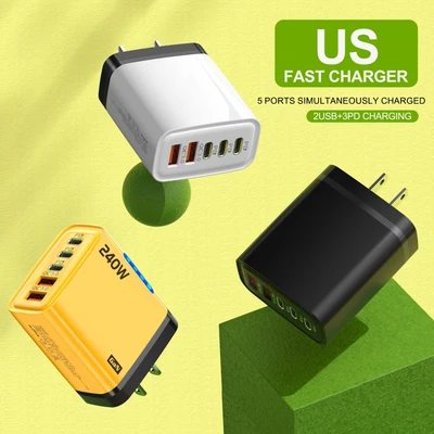 240W—2U+3C charger—US standard white