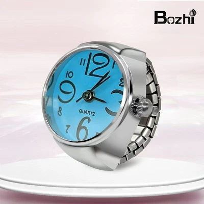 Ring big digital blue face