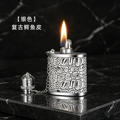 [simple decoration] silver crocodile skin pattern