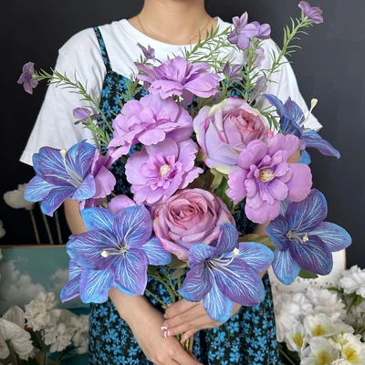 Monet purple complete set [6 flower materials]