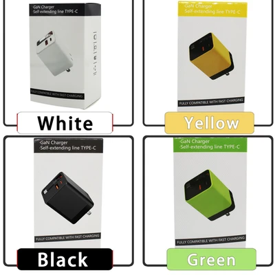 Single-port 80W A+C GaN charger [Black] - Single unit, boxed
