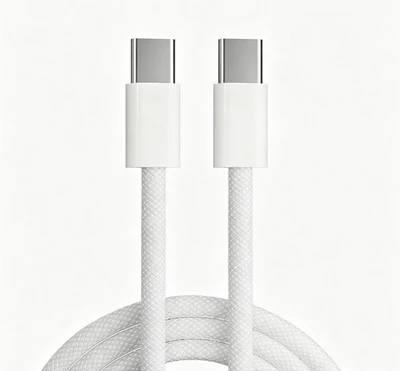 Double C Braided Data Cable [White]