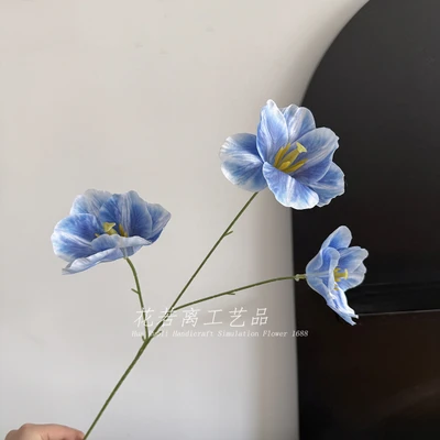 Silk-tinted tulip blue