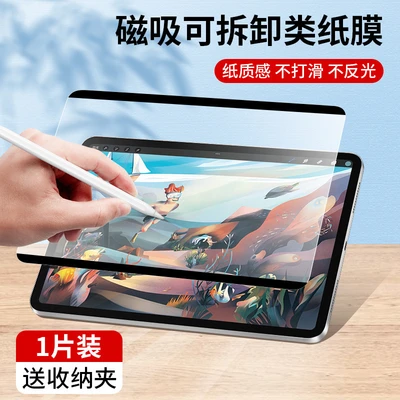Magnetic paper film [frosted feel and removable] comes with alcohol bag + storage clip
