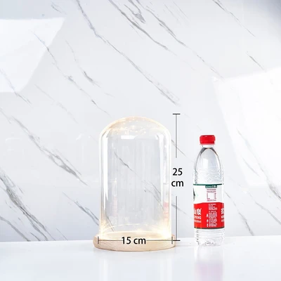 15*25 glass cover wood base
