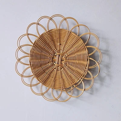 Imitation rattan flower wall decoration 30cm