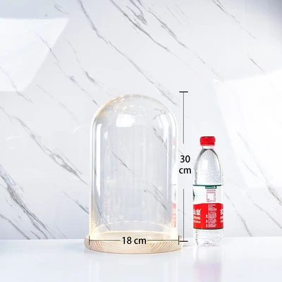 18*30 glass cover wood base