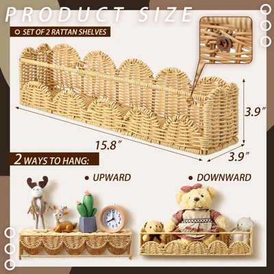 Imitation rattan hanger 40*10*10cm