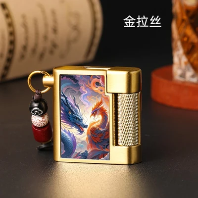 Golden dragon and phoenix present auspiciousness