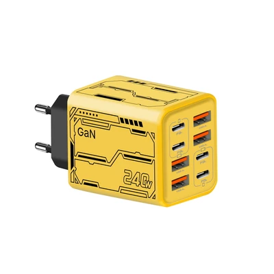 Mechanical Style 4U4C Charger [European Standard Yellow]