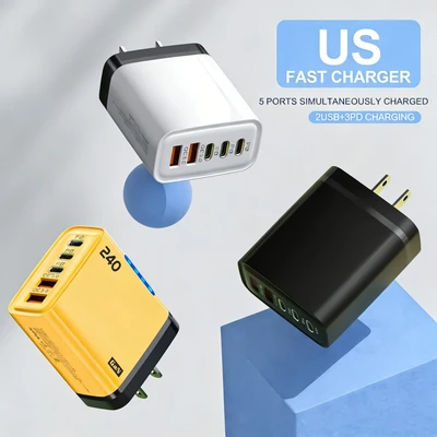 [US Standard] 240 [With Light] 2U+3C Charger