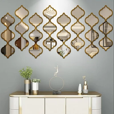 Gold frame with silver mirror
