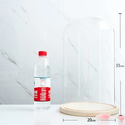 20*35 glass cover wood base