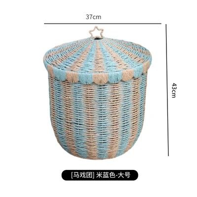 Beige blue large size: 37*h43cm