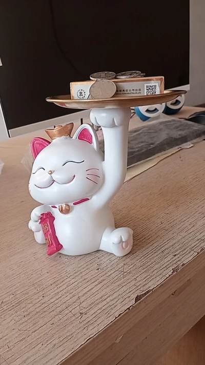 Tray lucky cat