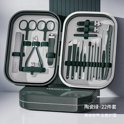 Upgraded magnetic 22-piece set-dark green