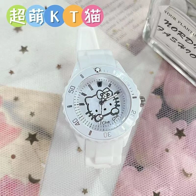 Cute cartoon watch high-value female student watch ins style design quartz watch luminous needle