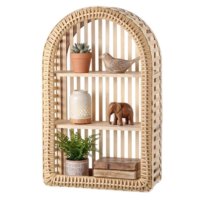 Imitation rattan arch hanging rack 31*12*51cm