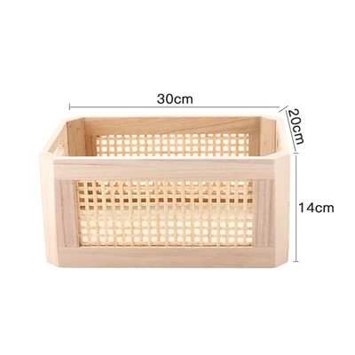 Rounded corner, natural color, small size 30*20*14cm