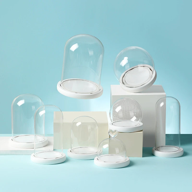 Factory direct supply Yongshenghua handmade glass cover hand DIY blind box ornaments glass cover white base eva buckle