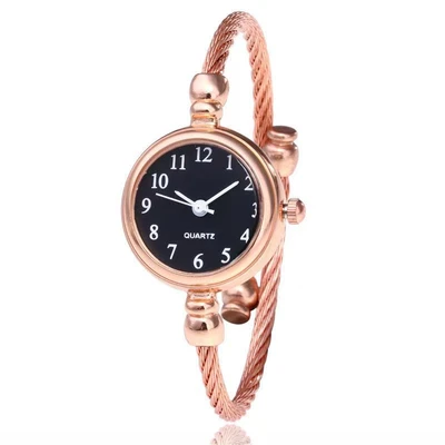 Numbers rose gold with black surface