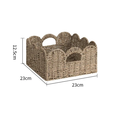 Seagrass scallop basket small 23cm