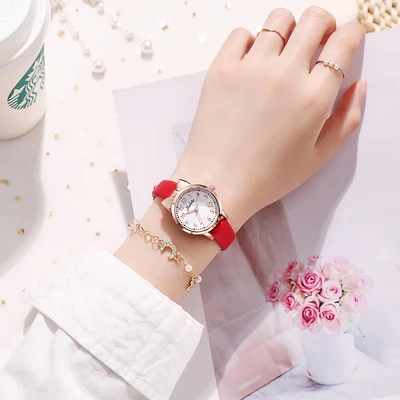 Bow peach heart-Red