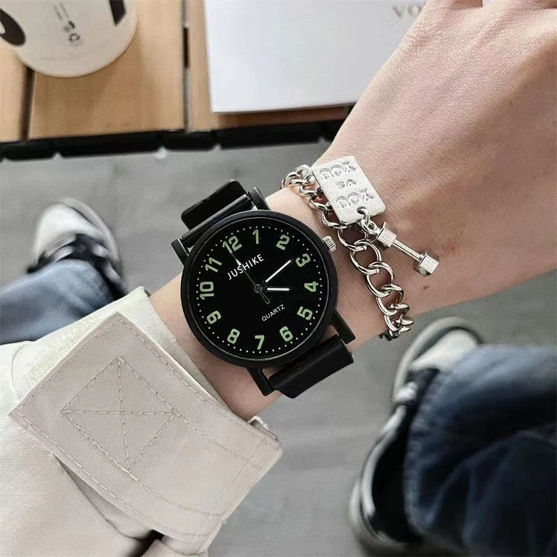 Quiet Test Watch Luminous Pointer Digital Male and Female Student Watch High Color Value Quartz Watch for Junior High School