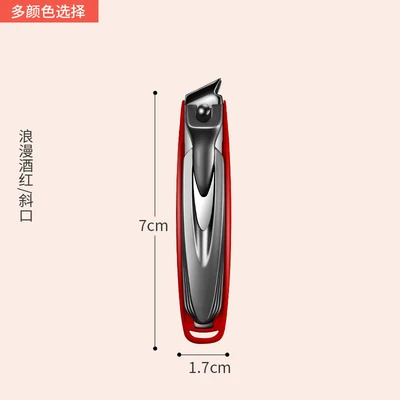 Burgundy bevel nail clippers