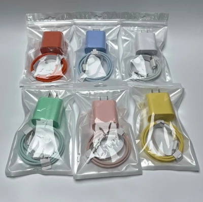 35W actual 35W Macaron US standard charger + C to C braided data cable 1m (packaged in a pearlescent bag) assorted colors random