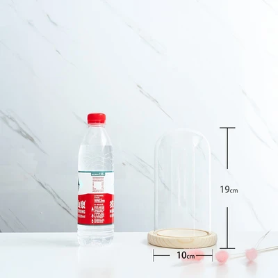 10*19 glass cover wood base