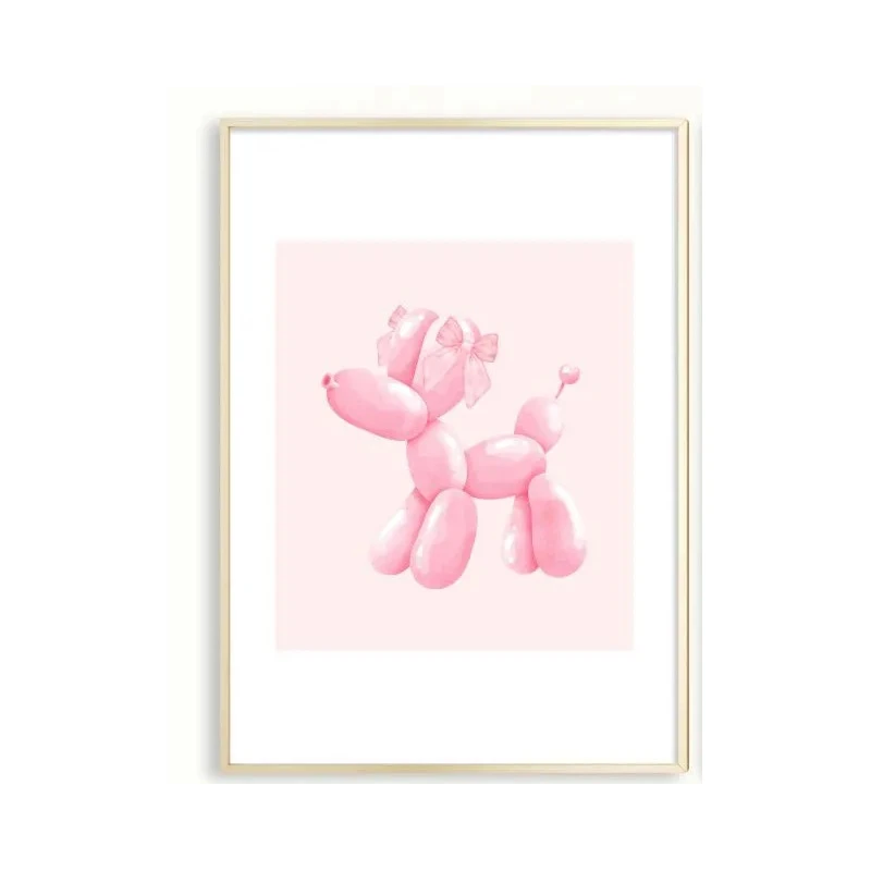 Cross-Border Watercolor Pink Bow Cherry Cross-Border Bedroom Living Room Canvas Decorative Painting Core Hanging Painting Frameless Poster
