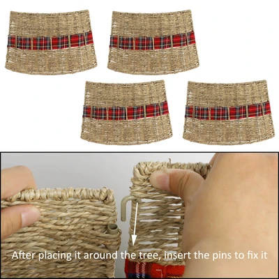 Seagrass rope christmas tree surround